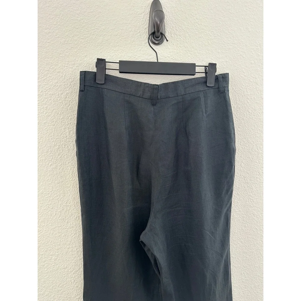 *Unavailable* Banana Republic Vintage Black 100% Linen High Rise Straight 10